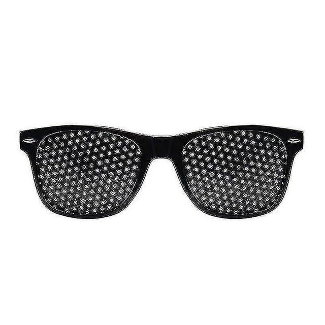 Pinhole Glasses For Vision Improvement, Black Neutral Vision Enhancement Pinhole Glasses
