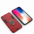thumbnail image 2 of Dteck For iPhone Xs Max 6.8 inch Case, [Magnetic Car Mount] Heavy Duty Armor Protective Rugged 2 in 1 Shock-Absorbing Case with 360 Degree Rotation Ring， Red, 2 of 11