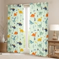 thumbnail image 2 of Homewish Kawaii Dinosaur Blackout Curtains Set of 2 (52x84 Each) for Children Teens Girls,Cute Animal Window Curtains,Cartoon Animal Dino Curtains and Drapes,Super Cozy Room Decor, 2 of 6