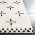 thumbnail image 3 of SAFAVIEH Melody Leinster Geometric Polyester Area Rug, Ivory/Black, 4' x 4' Square, 3 of 11