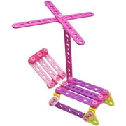 Meccano Erector 100 Piece Pink and Purple Building Set Box