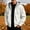 White, variant on IROINNID Men's Hooded Corduroy Zip Up Jacket Long Sleeve Casual Outerwear with Flap Pocket and Drawstring Hood Solid Color Fall Winter Coat