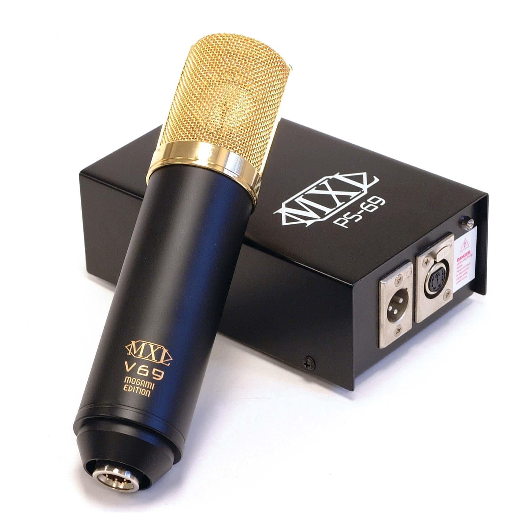 MXL V69M Tube Condenser Microphone w/ Pro Co EXMN-15 XLR Cable Bundle