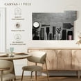 thumbnail image 5 of Elephant Stock Hair Styling Devices Wall Art - Horizontal Canvas Wall Art - Lobby Wall Decor - Fashion And Beauty Canvas - Black And Gray Decor - 51" x 34", 5 of 8