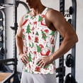 thumbnail image 5 of KLL Gnomes Merry Christmas Print Men's Muscle Gym Workout Stringer Tank Tops Bodybuilding Fitness T-Shirts Tank Tops Men-3X-Large, 5 of 7
