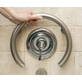 thumbnail image 6 of 12-inch Huntington Shower Valve Grab Bar Front Mount, ADA Compliant, Satin, 6 of 6