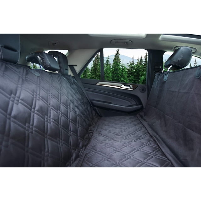 Bulldogology Premium SUV Cargo Liner Funda de asiento para perros – Funda de carga para maletero de mascotas, resistente al agua, respaldo antideslizante, lavable, con protección de solapa de parachoq