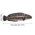 thumbnail image 3 of Fish Plush, Toy Fish, 16 In, Faux Fabric, Fish Stuffed Animal, Kids Toy, Fish Decor, Striped Pattern, 1 Pc, 3 of 6