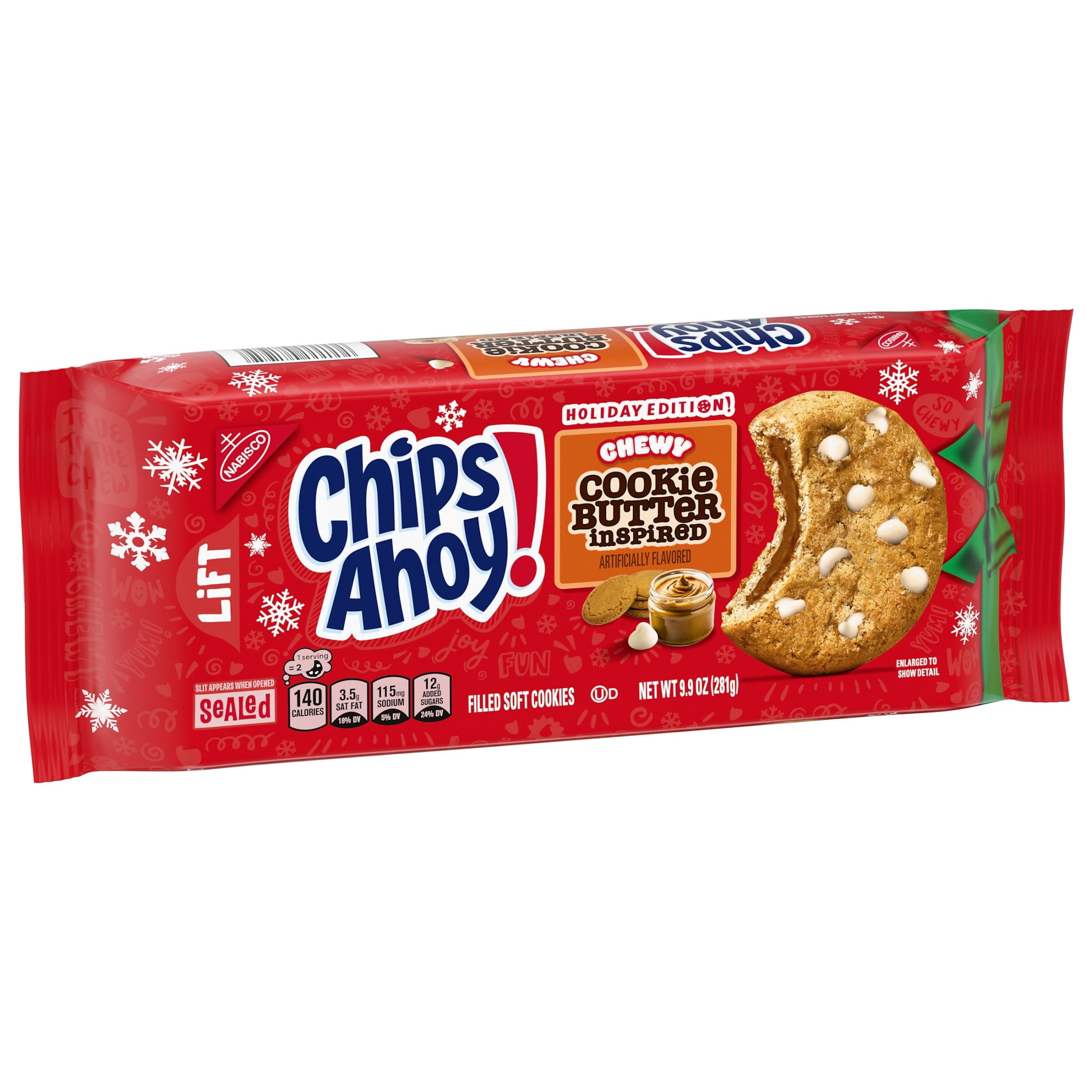 Chips Ahoy!, Chewy Cookies, Limited Edition 9.9 oz, Holiday Treats
