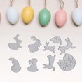 thumbnail image 4 of GFDYREE Easter Rabbits Cutting Dies for Card Making, Easter Eggs Bunny Die Cuts Easter Animals Background Embossing Stencil Template Tool for DIY Scrapbooking Paper Card and Photo Album Craf, 4 of 5