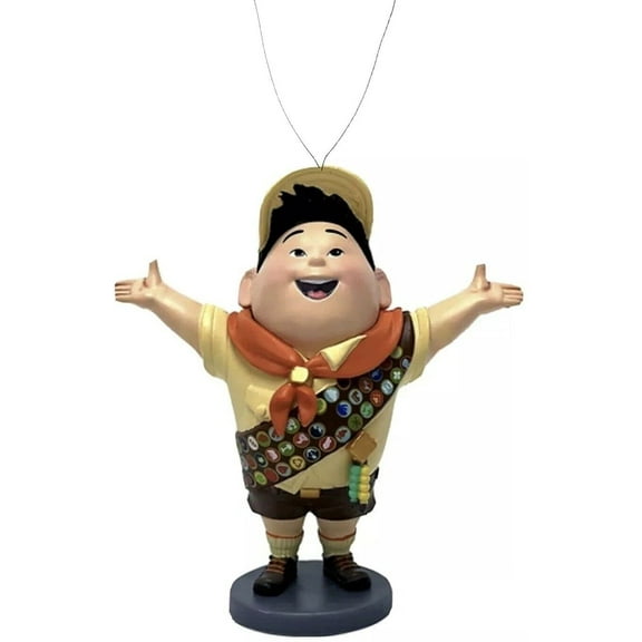 UP Movie Explorer Russell Boy Custom PVC Ornament 3" Figure Figurine Collectible