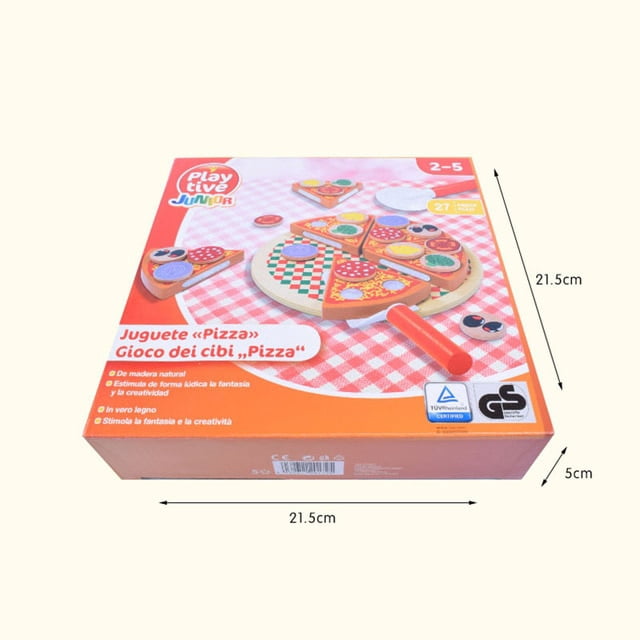 27pcs Pizza Wooden Toys Food Cooking Simulation Tableware Children Kitchen Pretend Play Toy Fruit Vegetable Cutting Game