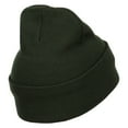 thumbnail image 3 of Guyana Flag Map Embroidered Long Beanie - Olive OSFM, 3 of 5