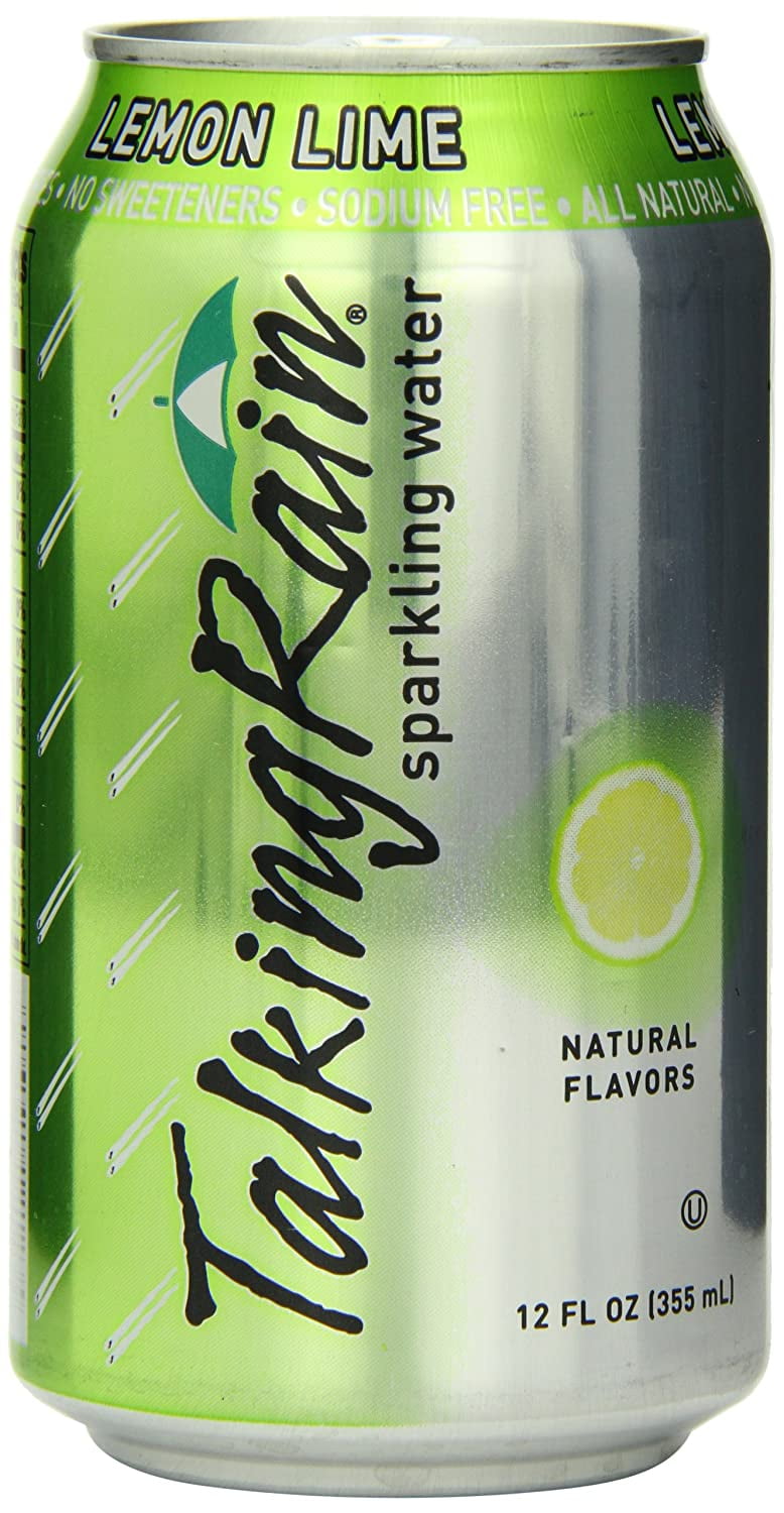 Sparkling Water, Lemon Lime, 12Ounce Cans (Pack Of 24)