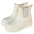 thumbnail image 3 of KANG Stylish Women's Rain Shoes Comfortable Perfect For All Seasons Versatile Mid Calf Rain Boots Collar Gardening Boots Ultra Lightweight Portable Garden Shoes, 3 of 9