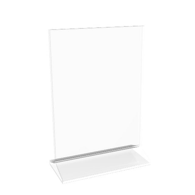 FixtureDisplays® 24PK 4x6" Acrylic Sign Holder Frame Photo Menu 11193-3 Peel off protective film (white) before use.