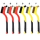 thumbnail image 5 of Inteprter 6pcs Cepillos de limpieza Mango curvo Cepillos para fregar Acero inoxidable Suministros de limpieza para el hogar, 5 of 6
