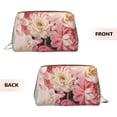 thumbnail image 3 of Picia Vintage Typewriter Floral Print Leather Makeup Bag Make Up Bag Travel Toiletry Bag for Her Girlfriend Teacher Teen Girl Gifts, 3 of 8