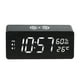 thumbnail image 2 of Relojes, relojes de pared, despertadores, reloj de madera con carga inalámbrica de 15 W, temperatura y humedad, multifuncional, inteligente, luminoso, silencioso, LED, reloj de madera, reloj de carga, 2 of 4