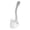 White, variant on Hickory Hardware Large Satin Cloud Silver Zinc 3 In. L Utility Hook