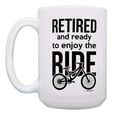 thumbnail image 2 of ThisWear Retired Mugs Retired and Ready to Enjoy the Ride Bike Themed 2 Pack 15oz Coffee Mugs Bike, 2 of 4