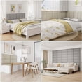 thumbnail image 5 of Yojoker Upholstered Wall Mounted Headboard, 3D Soundproof Wall Panels Peel and Stick Floating Twin Headboard, Boho Dorm Tufted Bed Headboard in Gray (4 Panels, 10" x 24"), 5 of 6