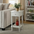 thumbnail image 4 of Convenience Concepts French Country Khloe Square End Table in White Wood Finish, 4 of 5