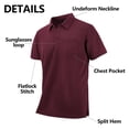 thumbnail image 3 of SPEEDRUN Mens 3 Pack Polo Shirts with Pocket Short Sleeve Moisture Wicking Outdoor Tactical Shirt Summer Casual M, 3 of 6
