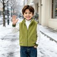 thumbnail image 2 of Grblisyd Boys Girls Polar Fleece Vest Jacket Ligntweight Plain Vest Full Zipper Sleeveless Top with Pockets 7-8 Years, 2 of 5