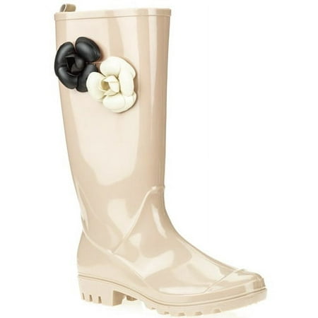 Generic Women's Shiny Solid Jelly Flower Rainboo