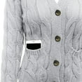 thumbnail image 4 of 1pcs Cardigan Hooded Jacket--Grey--M, 4 of 5
