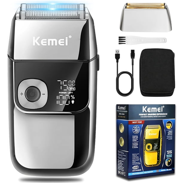 Afeitadora eléctrica KEMEI KM 2028 inalámbrica recargable por USB