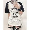 thumbnail image 3 of Summer subculture harajuku T Shirt women Mujer Y2k Grunge Short Sleeve T-shirt japanese Cute O-neck kawaii Cartoon Tees Tops, 3 of 11