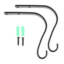 Chidian 2Pcs Iron Garden Flower Basket Hooks Fence Hooks Hanging Flower Pot Hook Hangers