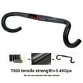 thumbnail image 4 of full Carbon fiber Handlebar Drop Bar Road Bike Handlebar 31.8MM*400 420 MM 177g, 4 of 10