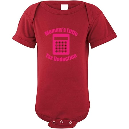 

Mommy s Little Tax Deduction Infant Toddler Baby Cotton Bodysuit One Piece Garnet 18 Months