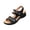 Black, variant on Willtoo Women Arch Support Walking Sandals Comfortable Open Toe Wide Width Orthopedic Sandals with Adjustable Hook Loop Strap Summer Dressy Non-Slip Casual Sandal