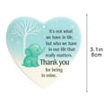 thumbnail image 3 of CxhicLuv Heart-Shaped Sea Glass Friendship Ornament, Sentimental Keepsake for Christmas Tree, Meaningful Friendship Quote Decoration, Thoughtful Gift for Women & Close Friends, 3 of 6