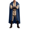 thumbnail image 4 of FASHOFT Knight Halloween For Men Long Cloak Elf Warrior Cosplay Cape Outfit For Masquerade Stage Battle Role Play Dress Up Attire Halloween L, 4 of 4