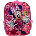 thumbnail image 3 of Ruz Group Kid's Licensed 16 Inch Backpack With Removable Lunch Box Set Minnie Mouse Pink, 3 of 6