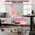 thumbnail image 6 of Waleaf Big and Tall Executive Office Chair with Flip-up & Adjustable Arms-Adjustable Lumbar Support,Heavy Duty High Back Computer Chair for Adults, 6 of 7