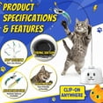 thumbnail image 3 of Juguete para gatos CATPICK pájaro volador automático recargable por USB, 3 of 9