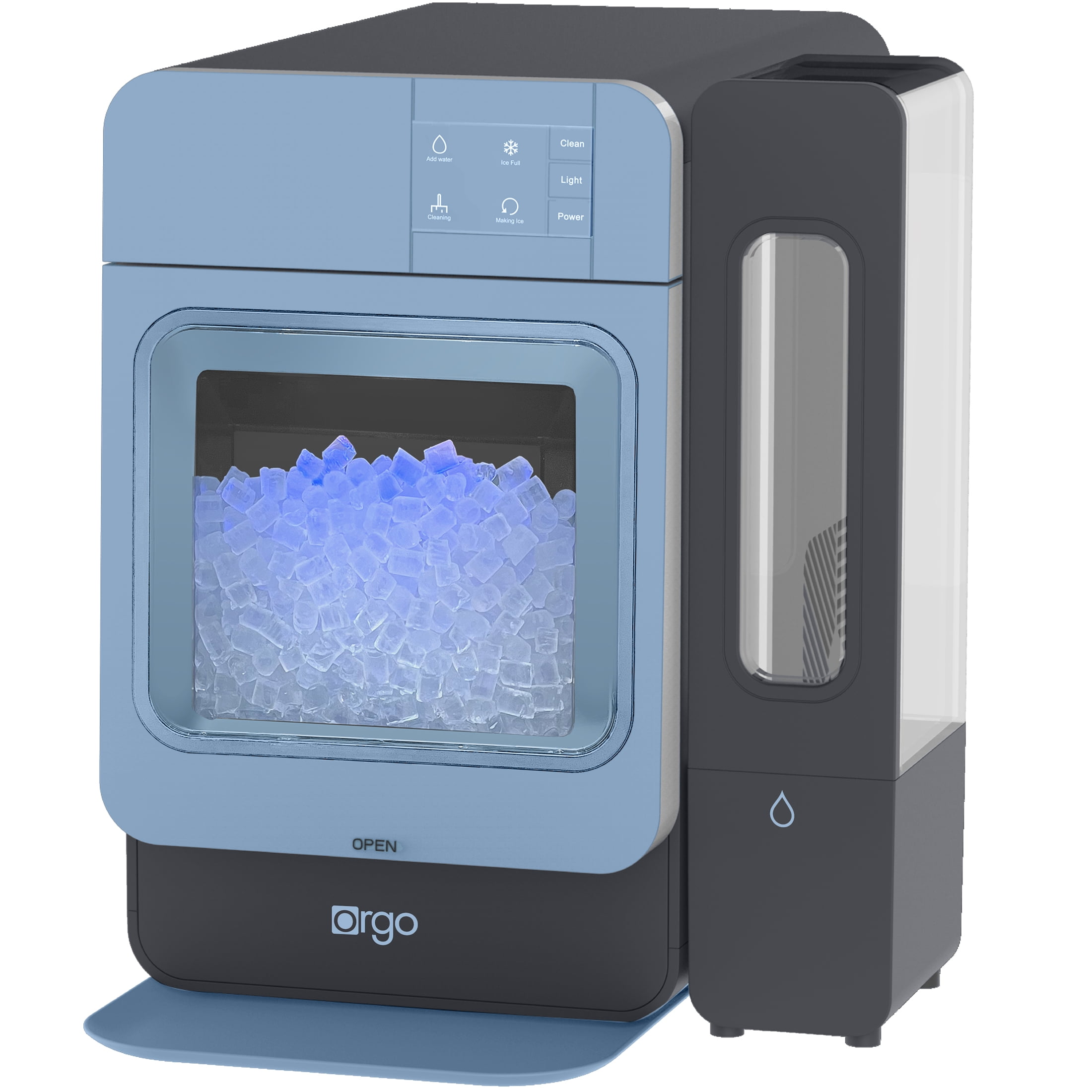 Orgo Products Sonic Countertop Ice Maker, Nugget Ice, 33lbs, Blue