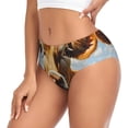 thumbnail image 2 of Balery Daisy Flower Field Cow Ropa Interior de Algodón para Mujer con Dibujo – Braguitas Cómodas y Elásticas, Estilo Clásico-Small, 2 of 6