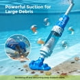 thumbnail image 3 of SYVIO 2-in-1 Cordless Handheld Pool Vacuum, Rechargeable Pool & Spa Cleaner with Telescopic Pole (78.8”), 60 Min Runtime, Ideal for Above Ground Pools, Hot Tubs & Small Pools, 3 of 8