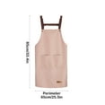 thumbnail image 3 of Xecvkr Waterproof and Oil Resistant Kitchen Apron, PVC Smock with Pocket for Baking and Cooking, Adjustable Neck Tie, Multiple Colors, 3 of 6