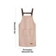thumbnail image 2 of Delantal de cocina rosa impermeable y resistente a la grasa, lavable, resistente a la suciedad, color sólido, 2 of 6