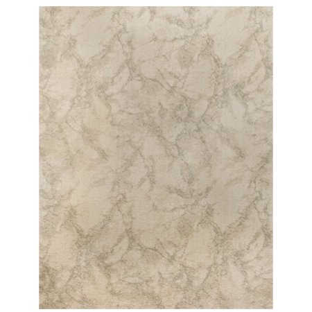 6' x 9' Carrara Abstract Design Ivory and Gray Broadloom Rectangular Polypropylene Area Rug