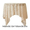 thumbnail image 3 of French Dining Table Coffee Table Cover Towel Lace Hollow Table Cloth Rectangular Decorative Round Table, 3 of 6