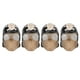 thumbnail image 3 of 4 Uds. Tapa de vástago de válvula de neumático de coche estilo calavera ABS cubierta Universal de cobre para bicicletas SUV camiones, 3 of 8